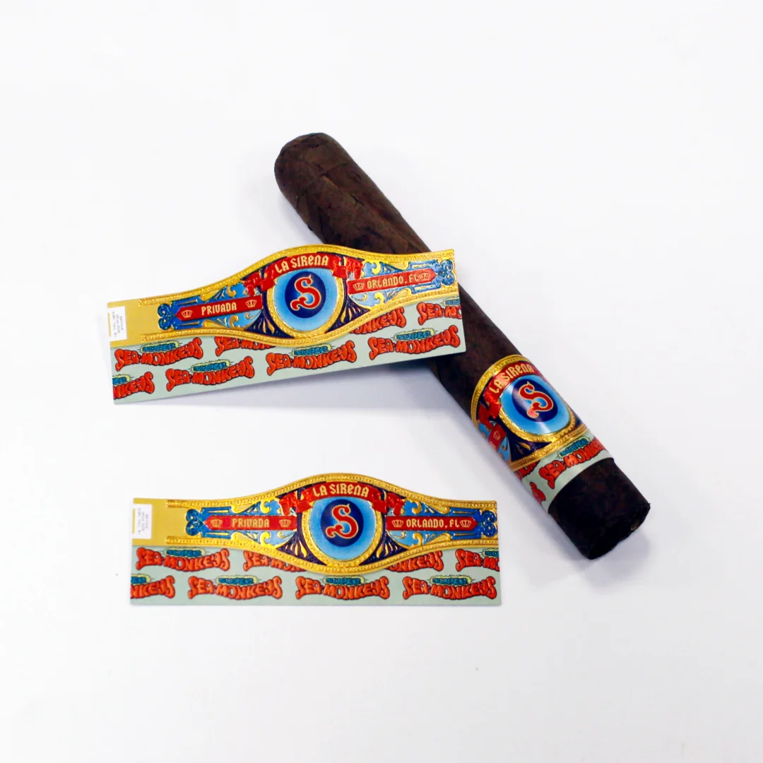 Good Quality Eco-friendly Waterproof Personalized Cigar Label Printing Band Labels