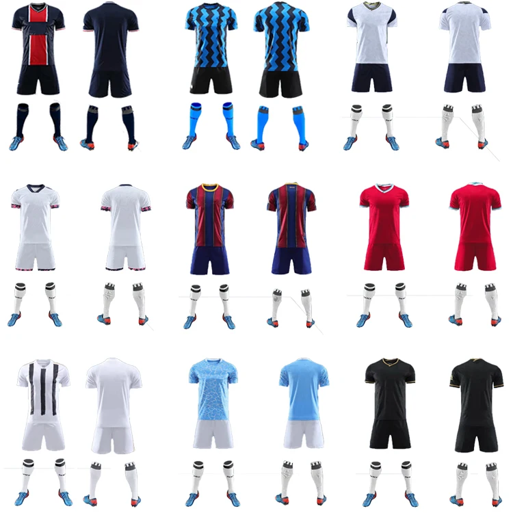 2020/21 New Design Club Blank Custom Cheap High Quality Football Jersey 100%Polyester Soccer Uniform