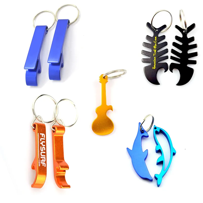Hot Sale Customized Logo Bottle Opener Keychain Personalized Bear Bottle Opener Keyring