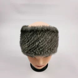 Winter New Style Fashion Knit Mink Fur Scarf Women