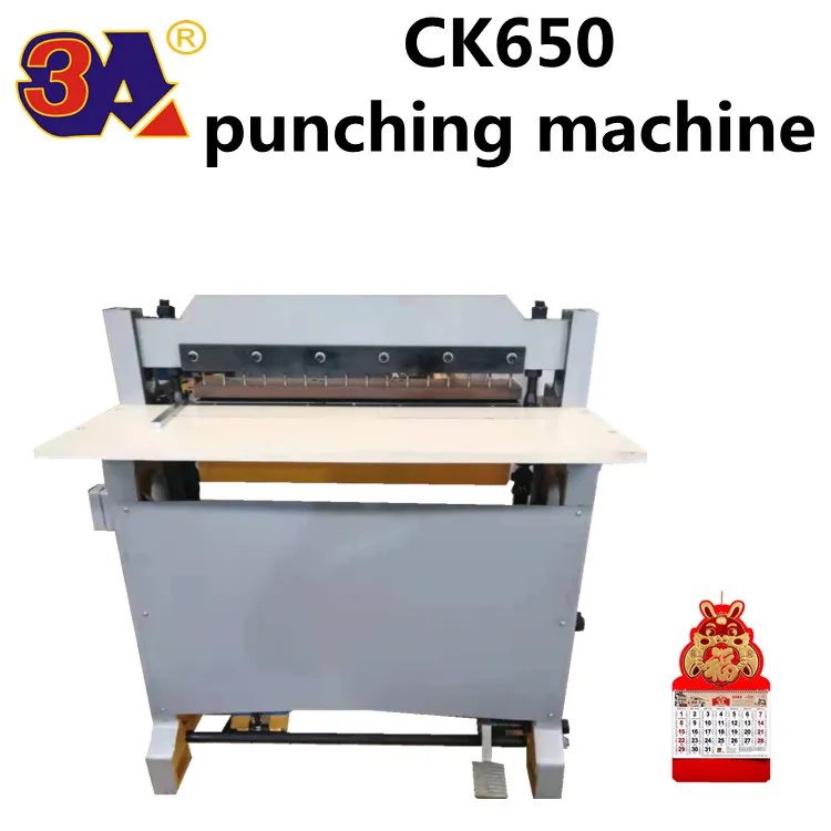 Heavy  punching equipment CK650 aggravated punching machine Desk calendar, wall calendar, loose-leaf notebook punch