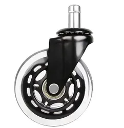 rollerblade caster wheels 3 inch black silicone office chair caster wheel
