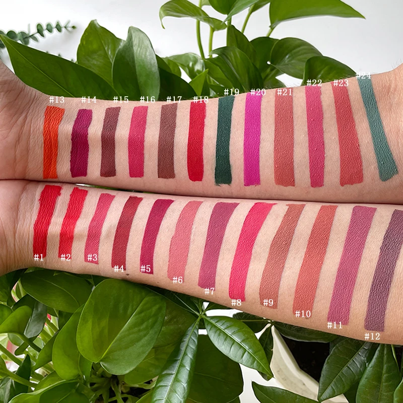 Hot Selling 30 Colors Lipstick Private Label Makeup Cosmetic Custom Matte Lipstick Waterproof Liquid Matte Lipstick