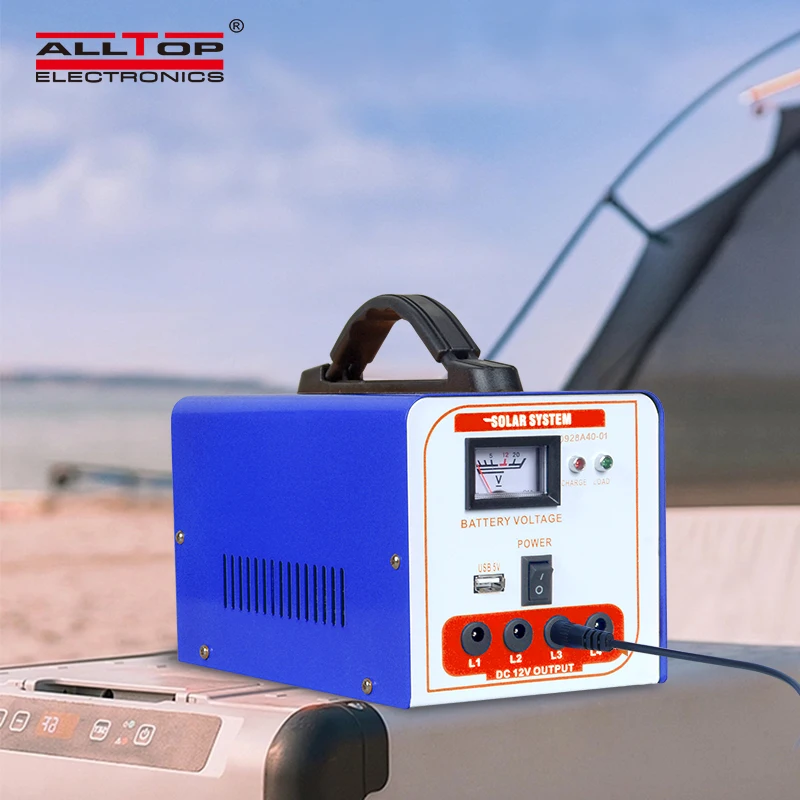 ALLTOP Good performance solar monitoring system portable DC solar kits 40w mini solar power lighting system for home