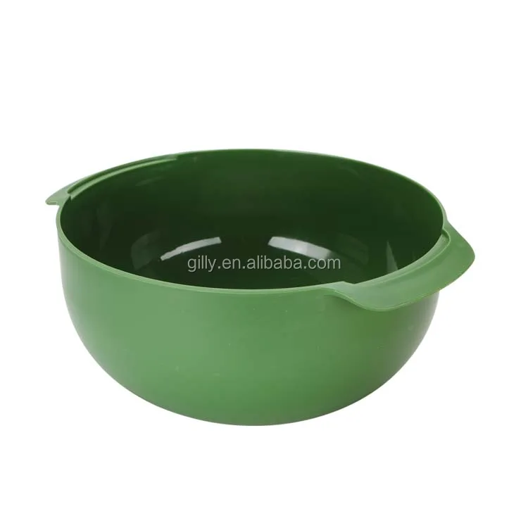 Kitchen use 9pcs compact food preparation set salad bowl set with measuring cups set colander stainless steel mesh sieve