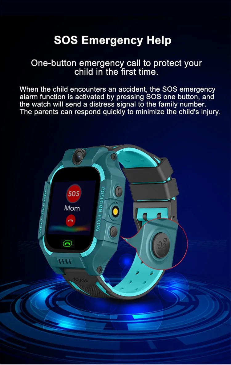 Kids SmartWatch SIM card Smart watches GPS SOS Video Call Message Smart watch with kids