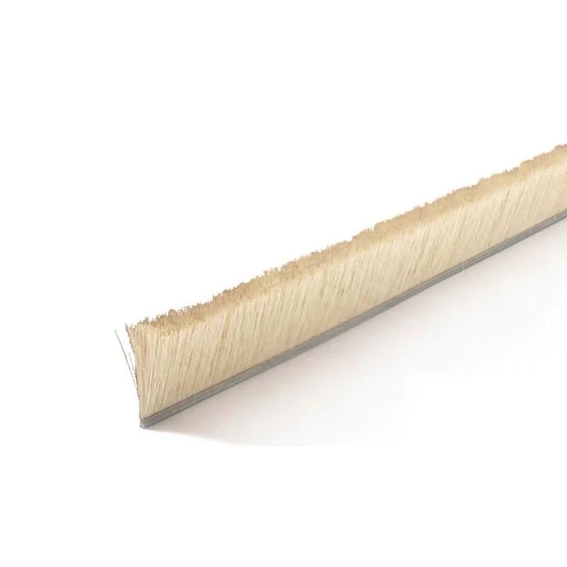 Escalator deflector brush sisal strip brush