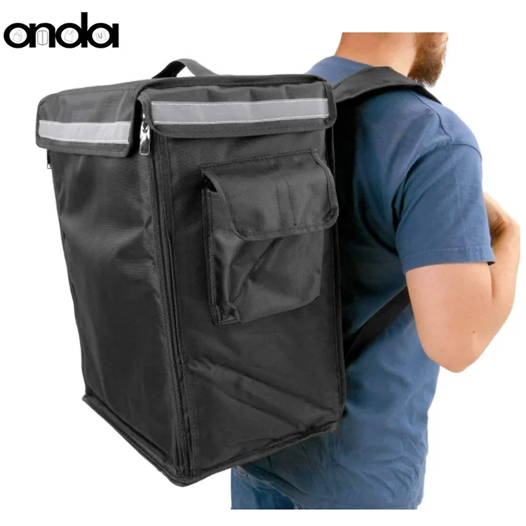 Large capacity cooler bag custom logo waterproof  food delivery backpack pizza bag scooter backpack for food