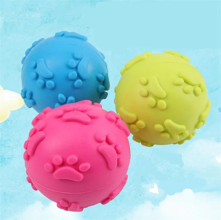 Hot Fashion Pet TPR ball Toys Dog Durable Chew Balls For Dogs Cats