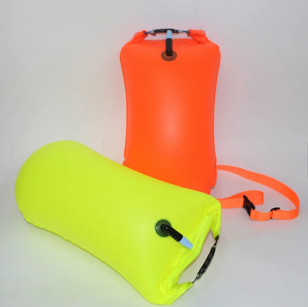 Summer popular Swim Buoy Dry waterproof Bag Swim Safety Float with swimmer