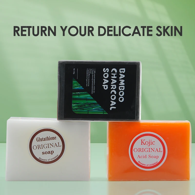 OEM 100% Natural Soap Lightening, Deep Cleansing, Remove Whitening Black bamboo Charcoal soap for face