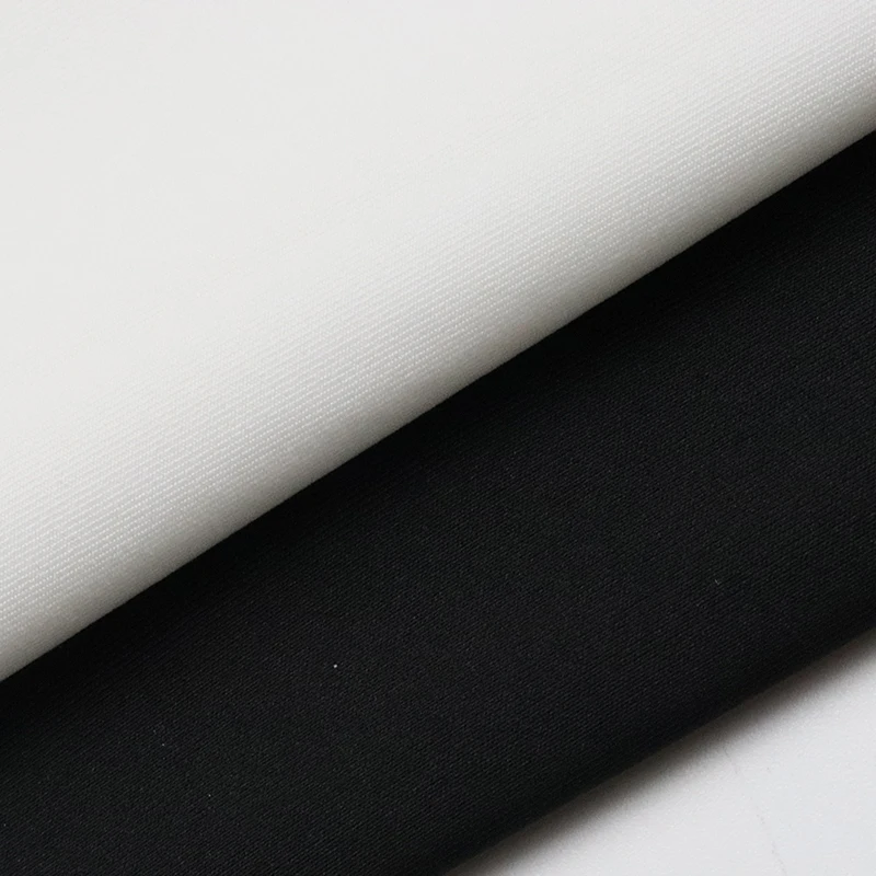 Polyester 86% spandex 14% knitted fabric, single sided plain weave milk silk double elastic underwear and bra fabric