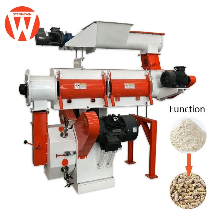 Strongwin best price SZLH250 manual small animal feed pellet machine rabbit food pellet making machine