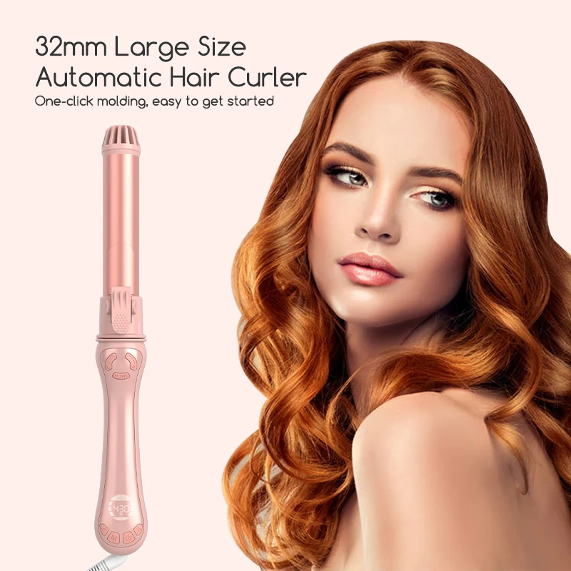 Multi Factory Price Wholesale Custom Curly Hair Stick Lcd Auto Hair curly iron Curler Wand Magic Automatic Curling Iron