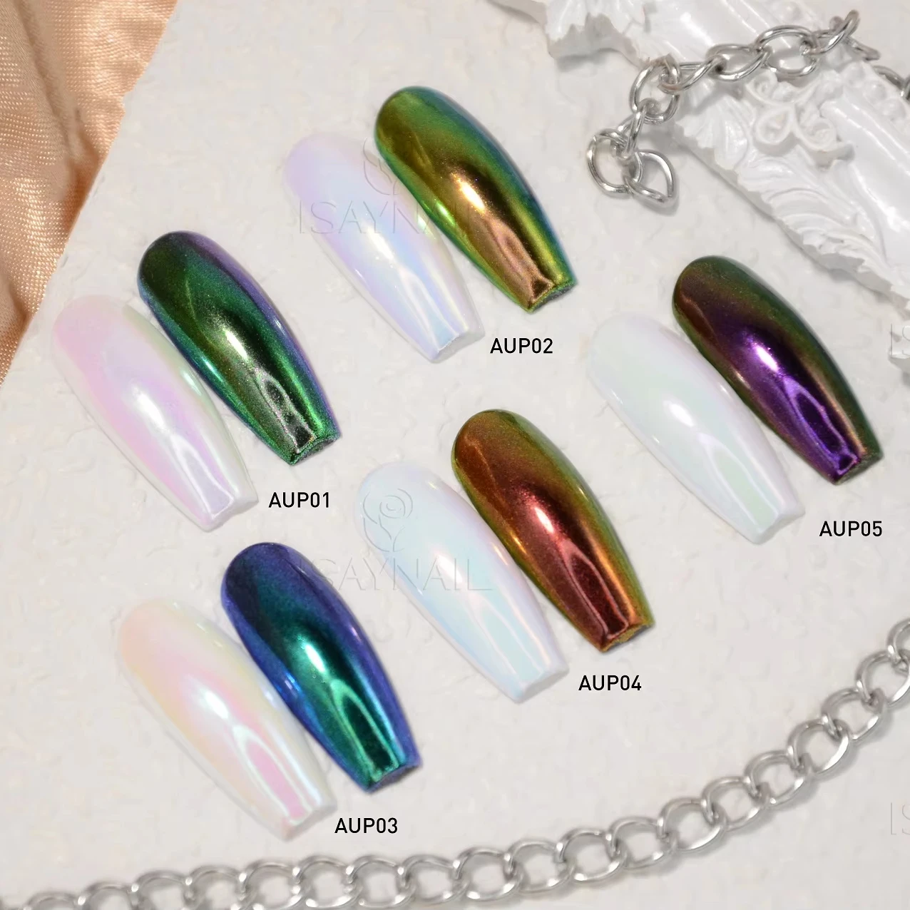 Wholesale Solid Color Nail Art UV Long Lasting Custom Logo Chrome Gel Polish