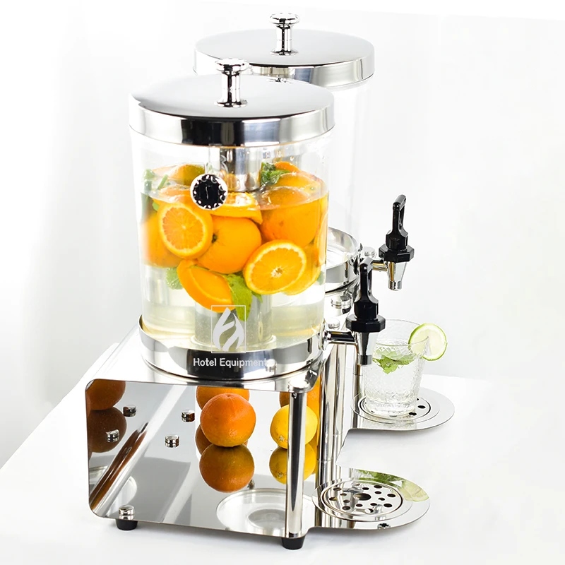 Double Tanks Juice Dispenser 16L Beverage Dispenser For Hotel Restaurant Home Party