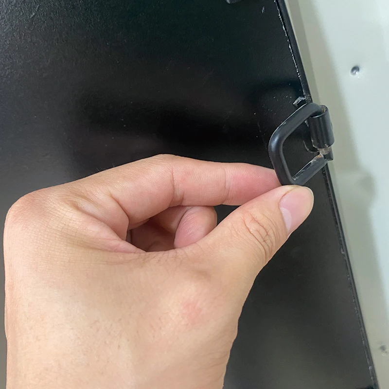 Customized Hot Sale Decorative Metal Frame Retro Black Floor Stand Desktop Mirror