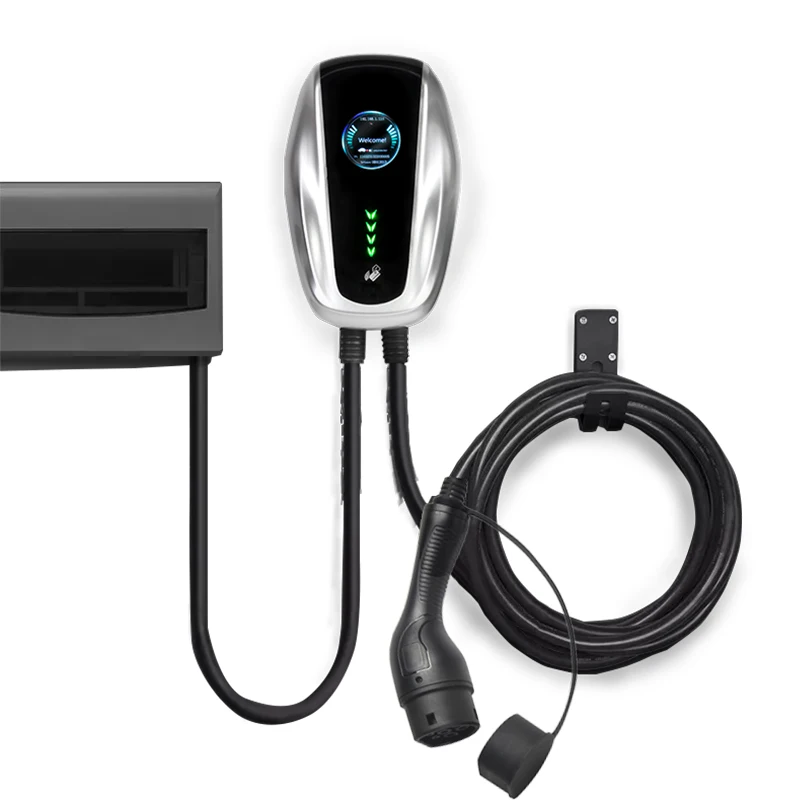 22kw AC EV Charger Wall Box Type 2 Fast Charging Wall-mounted DC EV Charging Stations for Electric Cars Charger 32a