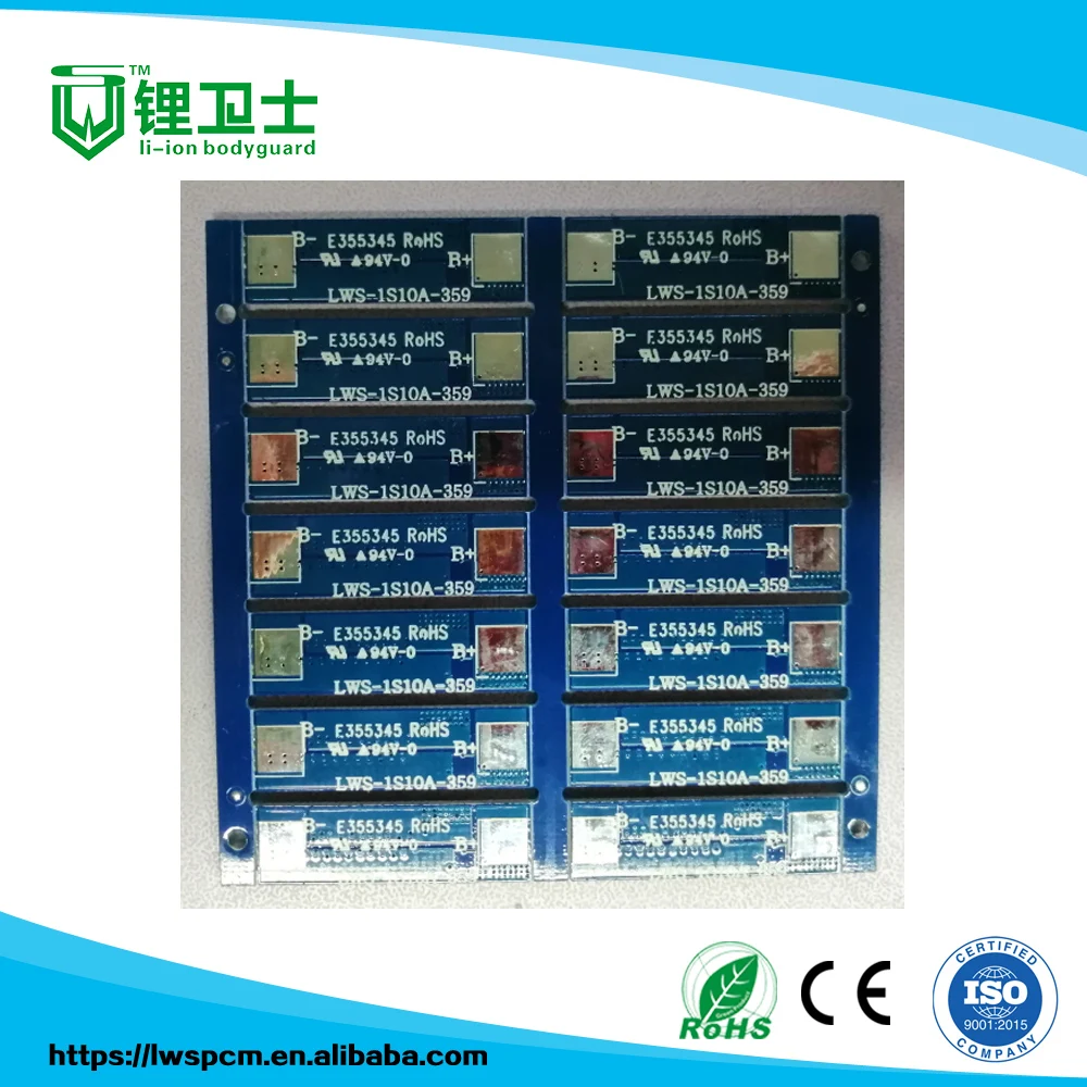  Схема защиты 1s 3 7 v 10a 18650 liion bms pcm с 10K NTC для аккумуляторного блока