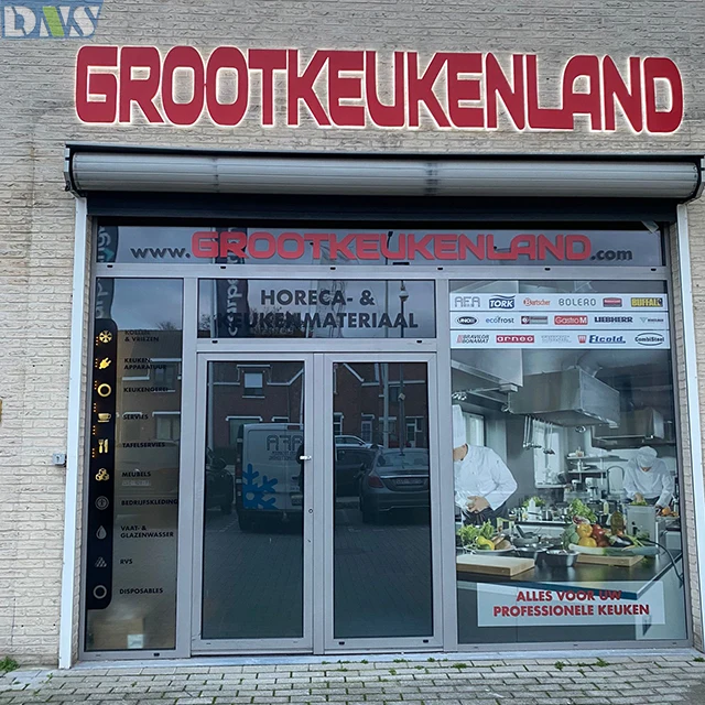 gold color front custom banner sign letter light toy store office signs 3d illuminated letters backlit led