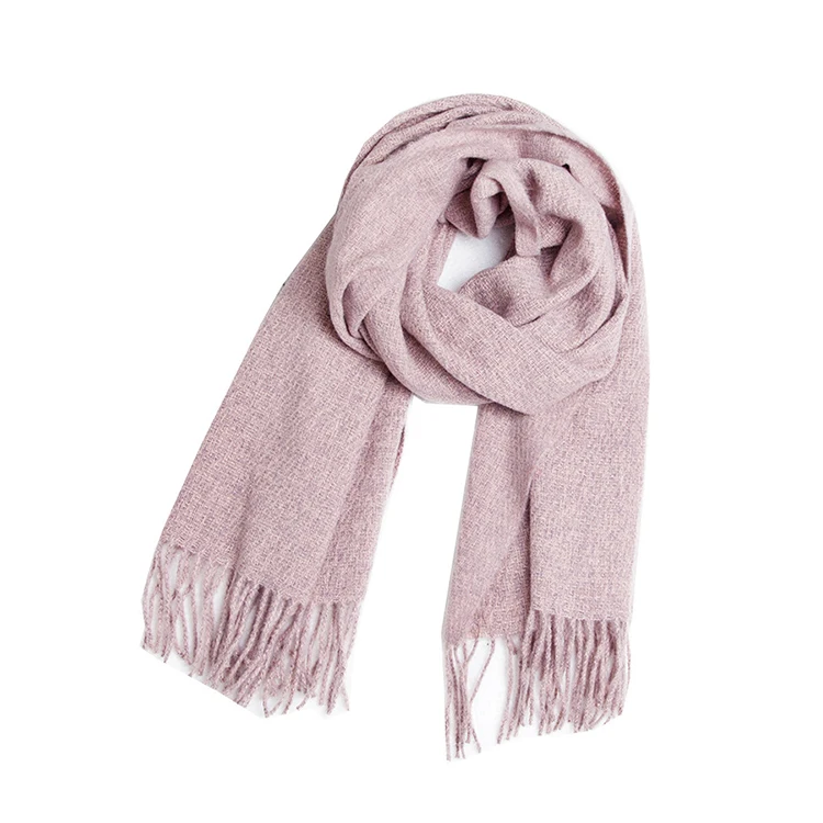  Wholesale 15 color Lady Fashion Winter Tassel Pashmina Hijabs Solid Plain Scarves Ladies Shawls Women