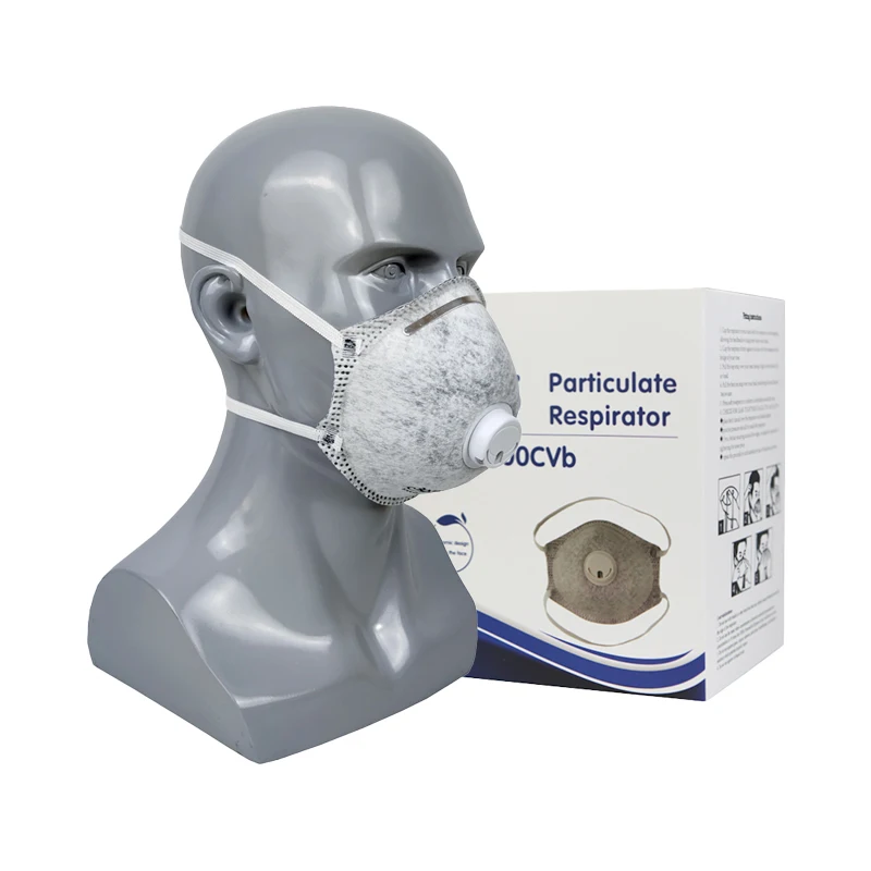 NIOSH Approved Half Face Valved Active Carbon Industrial Protective Safety Dust N95respirator Sanqi Particulate Respirator Mask