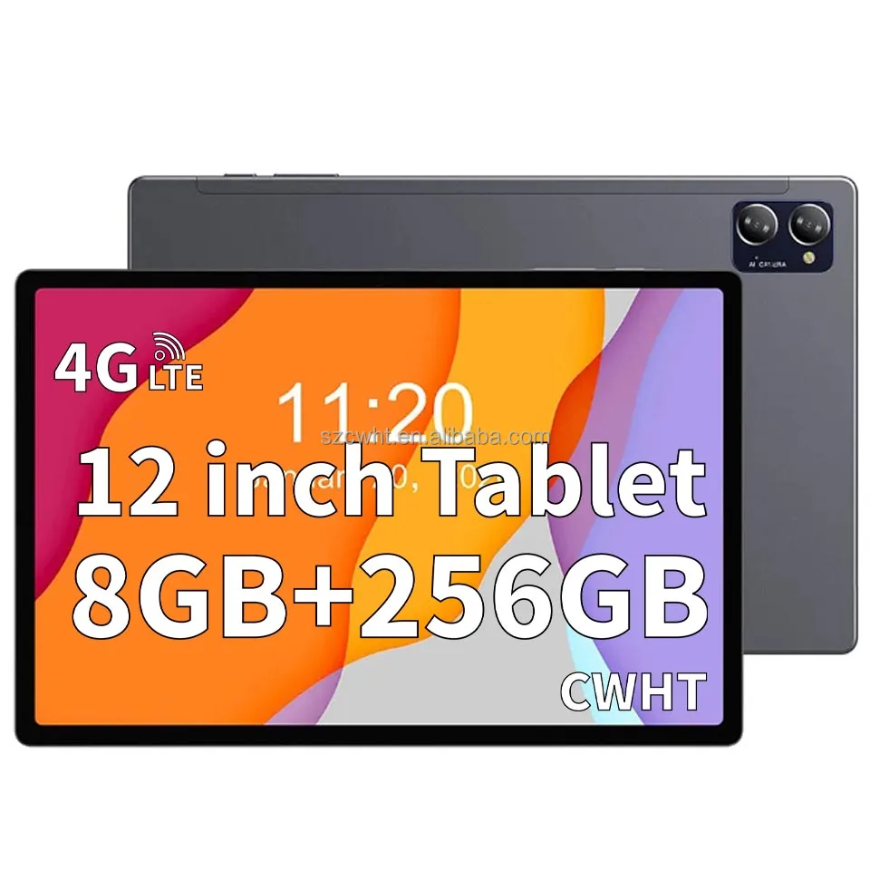 New Hot Android 12 Tablet  12 Inch 1200*2000 Ips 4g Lte FHD 8+256gb Android Tablet Education Phone Tablet