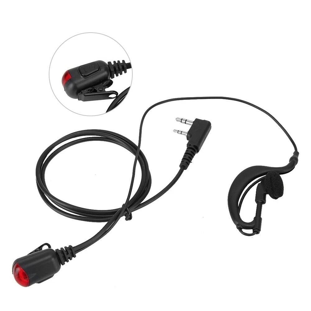 2 Pin PTT MIC гарнитура акустическая трубка In-ear Динамик для Baofeng UV-5R BF-888S CB радио аксессуары ванной комнаты с верескового цвета лампы