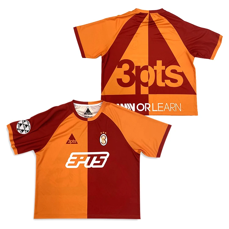 Professional Custom Design Sport wear Sublimated Red Soccer Jersey Men Cropped Football Shirt