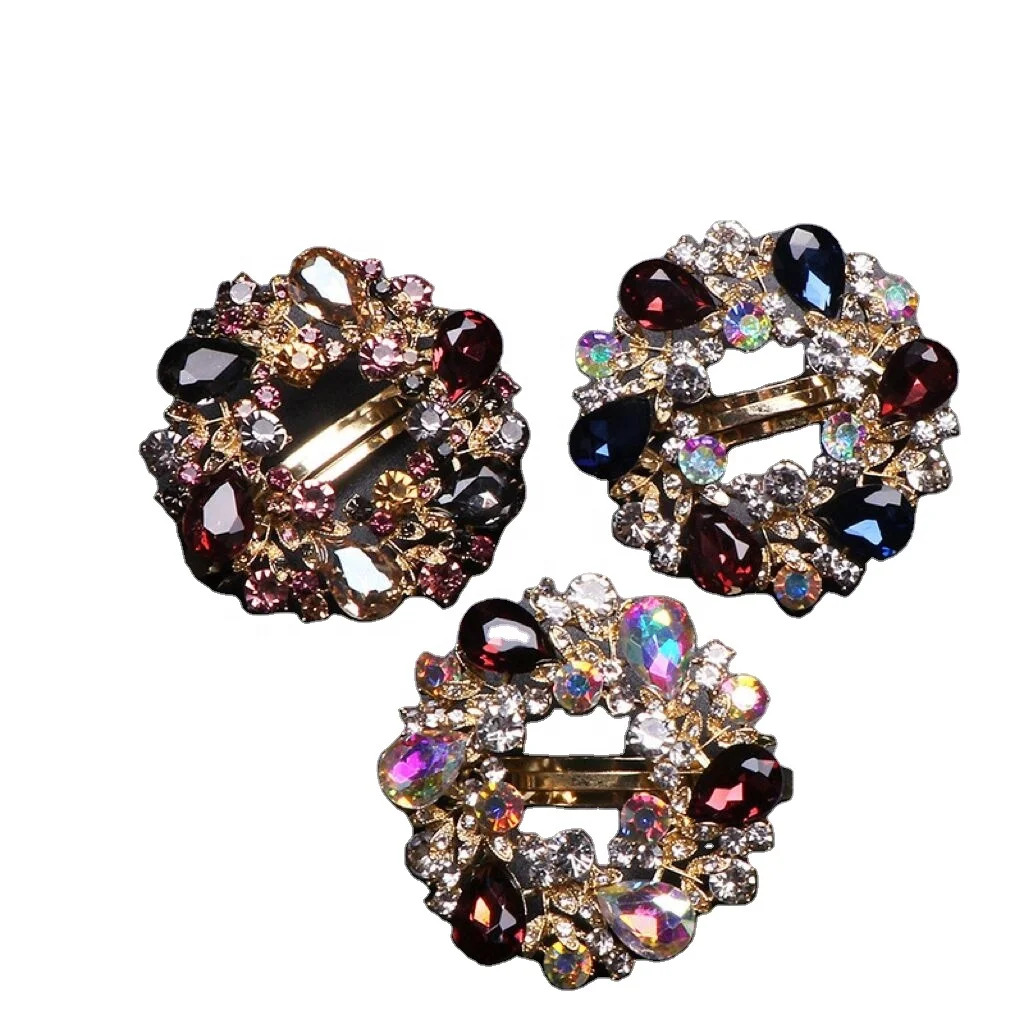 Wholesale new fashion colorful hairgrips exquisite rhinestone hair clips accessories for women korean