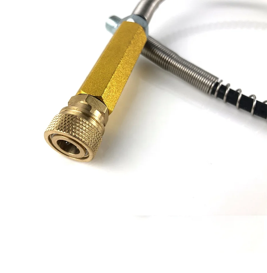 High pressure hose 63Mpa/9000PSI 8mm Quick Connector for PCP Hand Pump M10*1 with 2x female connector