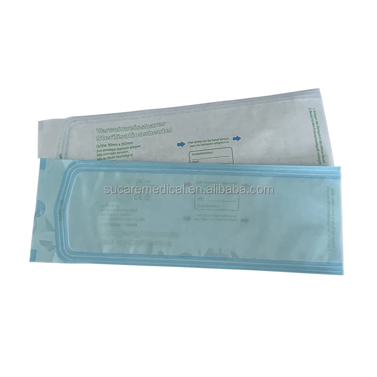 Medical Packaging Steam and EO Dental Instrument Heat Sealing Sterilization Pouch 57x150mm
