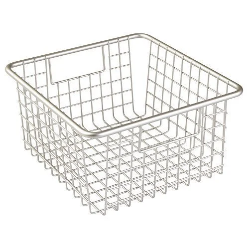 Custom-Make Stainless Steel Woven Wire Mesh Storage Basket