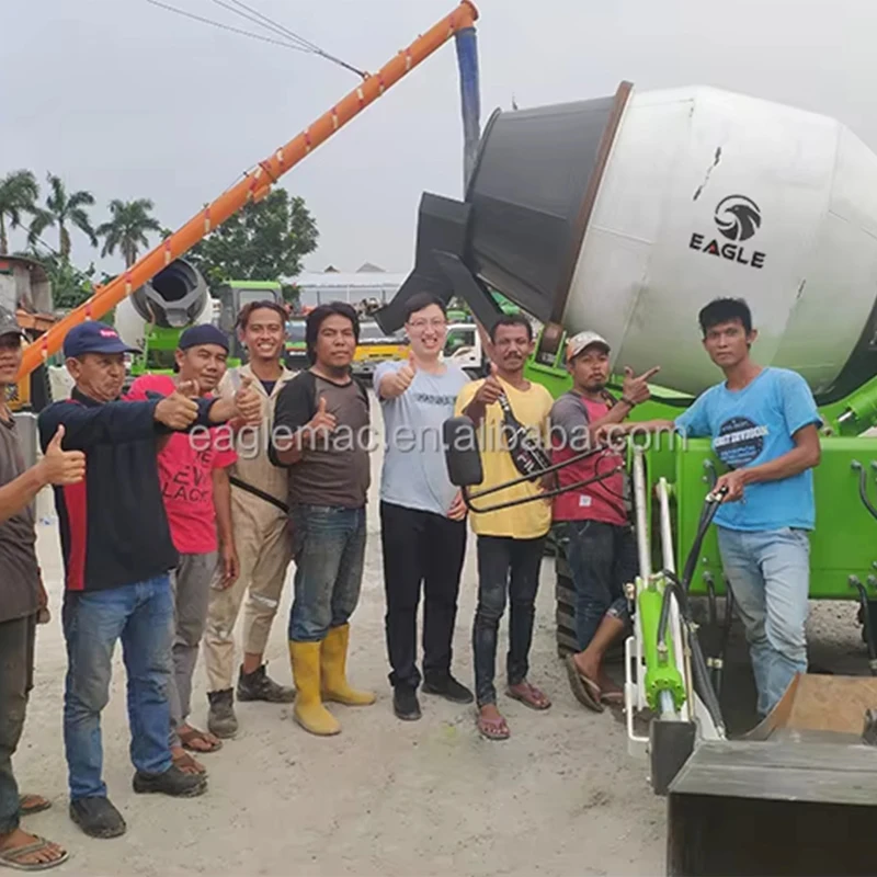 SLM3500RW 3.5m3 Diesel Portable Mobile Self Loading Truck Concrete Mixer For Sale
