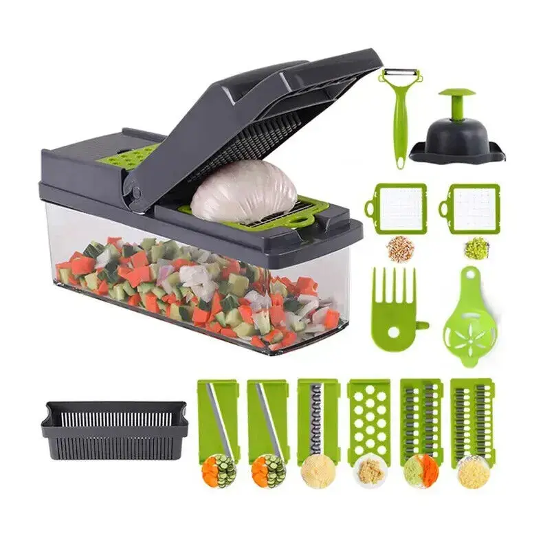 16 In 1 Vegetable Fruit Chopper Cutter Kitchen Food Onion Veggie Dicer Slicer Mandolin
