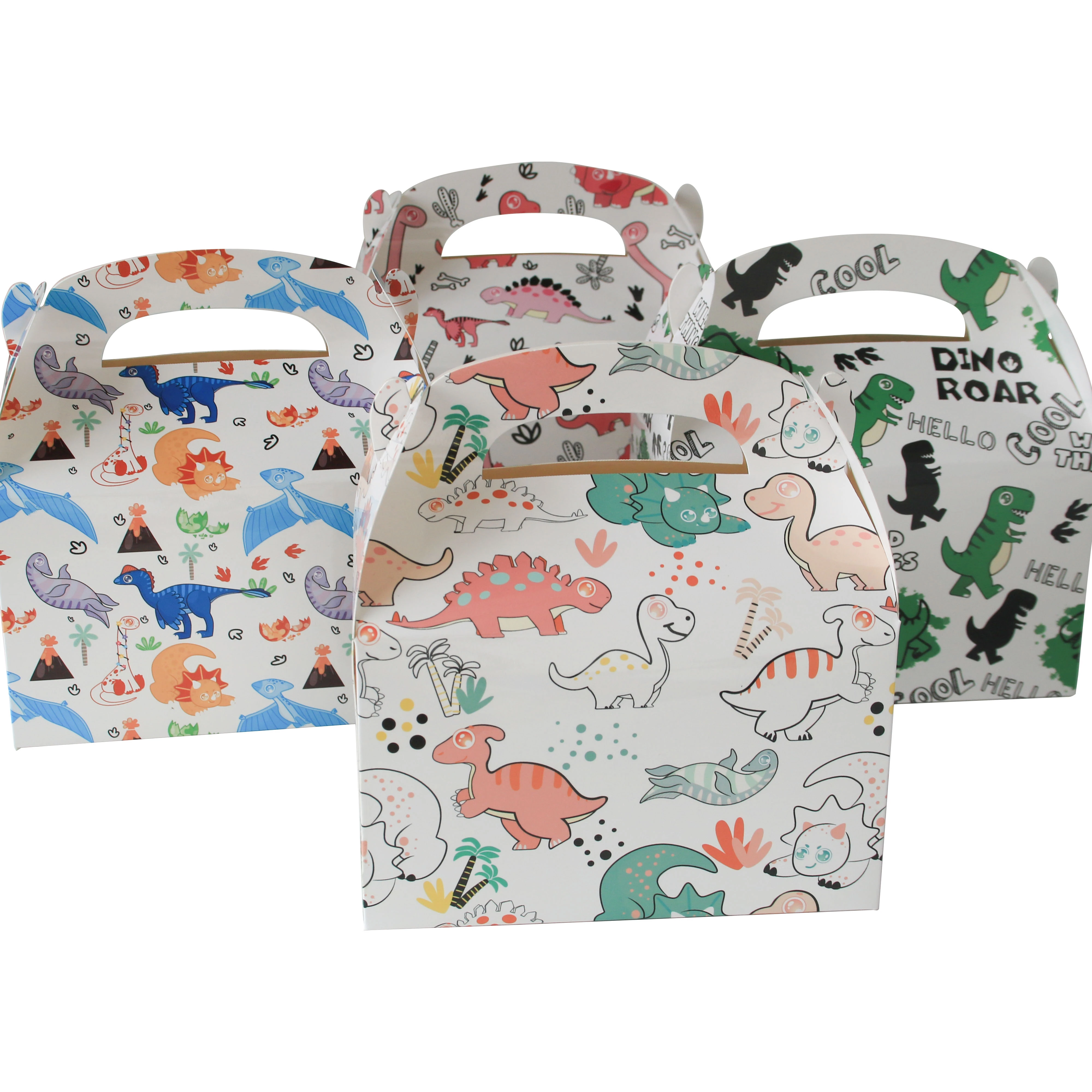 Dinosaur Boys Girls Kids Party Decorations Supplies Happy Birthday Treat Boxes Party Favor Paper boxes packaging