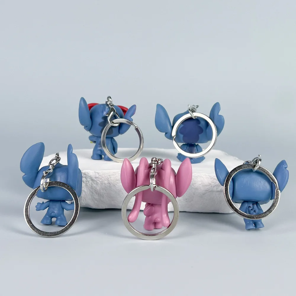 POP Interstellar Baby Anime Figure Stitch Angel Doll Pendant Keychain