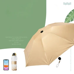 394 Reverse 3 Folding 7K Umbrella With Fan Mini Portable USB Charging Umbrellas UV Protection Umbrella