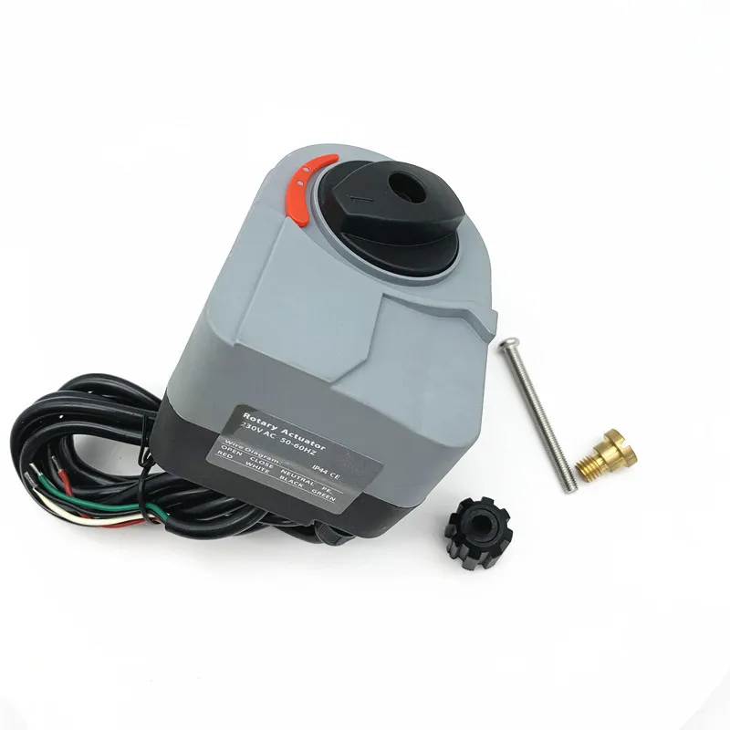 Rotary Actuator 3 way Brass Motorized Thermostatic Water Mixing Proportional Diverting Valve