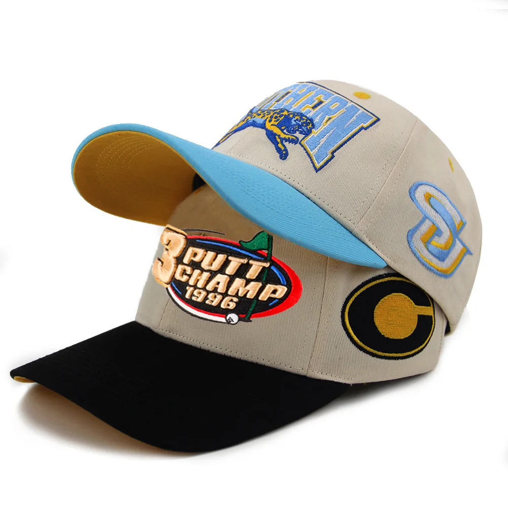 Factory Price Customized 6 Panel A Frame 3D Embroidery New KB Snapback Wholesale Logo Men Dad Outdoor Sports golf Baseball Hats