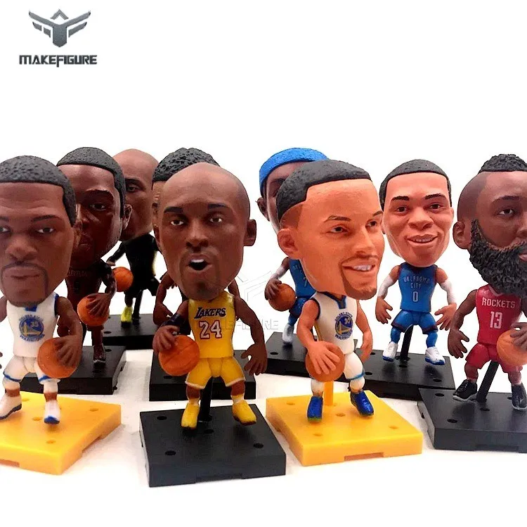 famous basketball player figurine toy, custom made 3inch pvc basketball figure for giveaway, basketball sports event figure toy