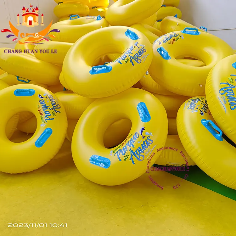 Single Double And Triple Inflatable Running River Tube Float Heavy Duty Lazy River Water Park Slide Tube Inflatable Floating
