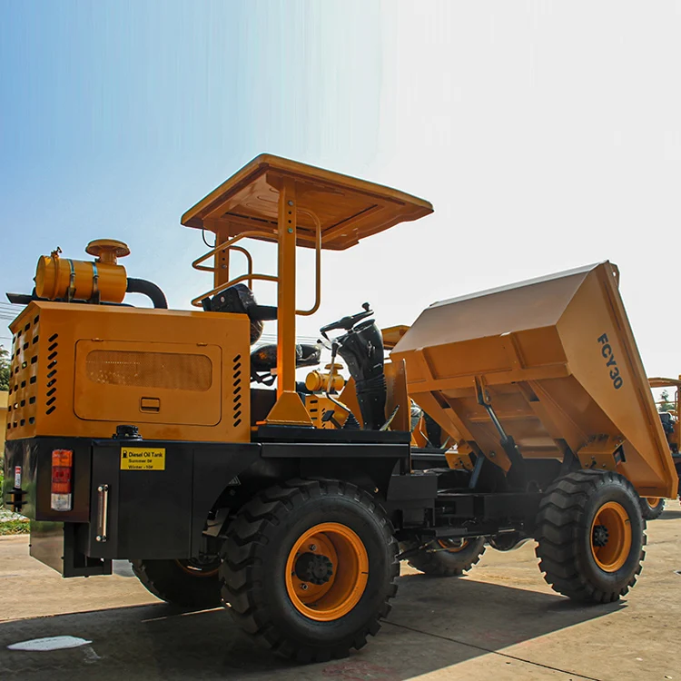 Factory direct supply FCY30 3TON articulated 4WD diesel hydraulic steering mini dumper for construction farm