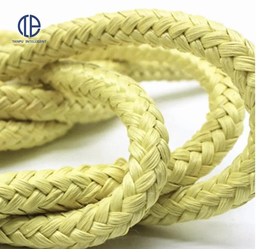 Hot Sale  Glass Machine Heat Resistant Materials Aramid Fiber Rope For Glass Tempering Machine