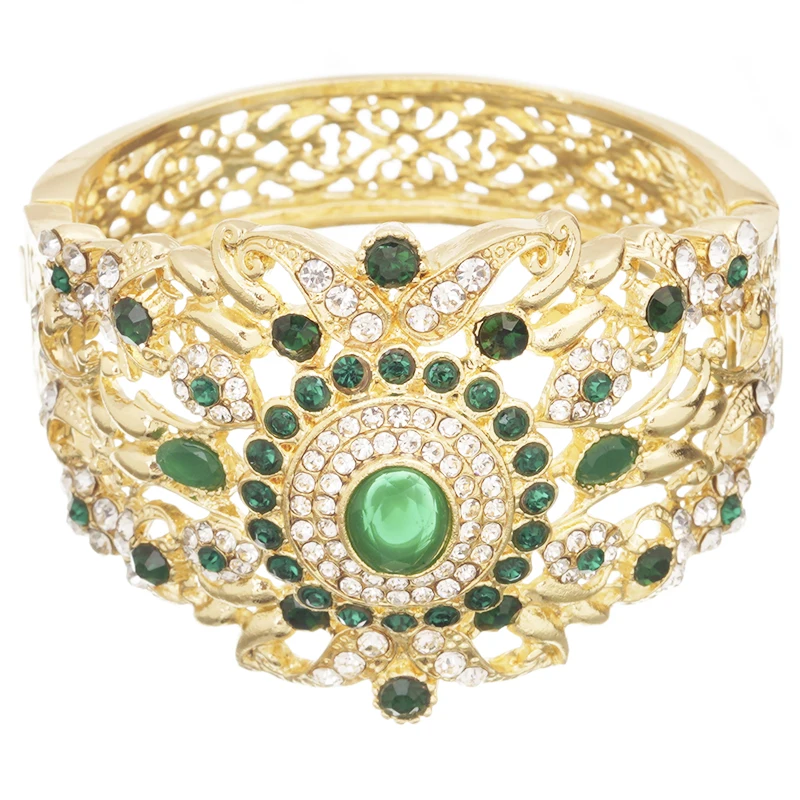 Newly designed Moroccan style bracelet jewelry jewelry wedding metal rhinestone bracelet