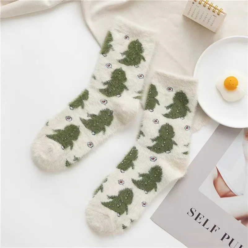 Low Moq manufacture Custom winter woman Sleeping cozy Sock Novelty warm Men Women fluffy socks