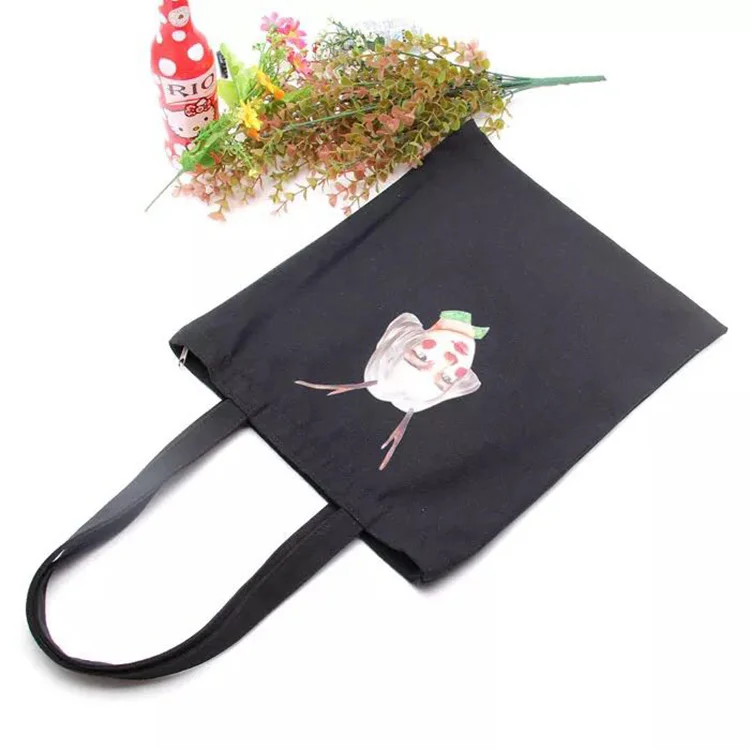 Personalize Custom Printed Design Logo Wholesale Cheap Plain Recycle Cotton Shopping Tote Bag