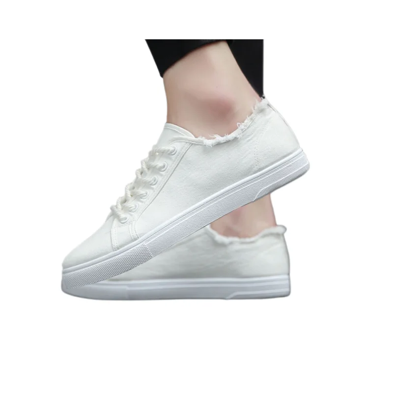 Wholesale Fashion Canvas Trendy Shoes Non-slip Footwear Men  Flat Canvas Shoes