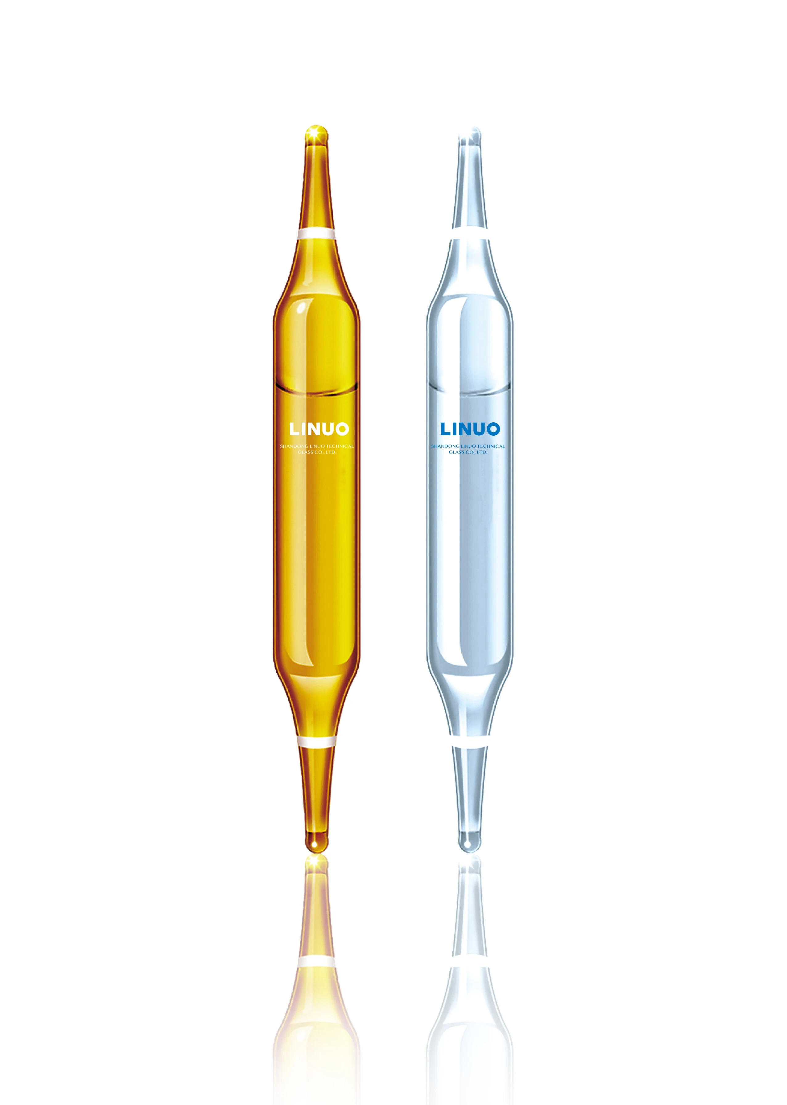 China manufacture LINUO Double-tip drinkable ampoules two sides sealing and well-proven primary packaging for drug