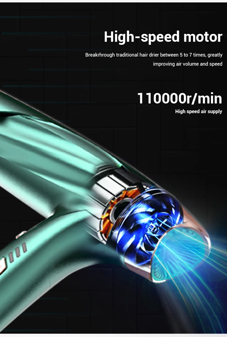 2022 дорожный складной фен для волос высокоскоростной портативный с отрицательными